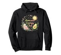Avocado Aesthetic Healthy Lifestyle Floral Illustration Pullover Hoodie