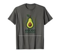 Avocado Aficionado: Trendy Food Lover T-Shirt, Men, Asphalt, L