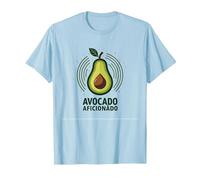 Avocado Aficionado: Trendy Food Lover T-Shirt, Men, Baby Blue, L