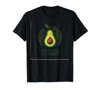 Avocado Aficionado: Trendy Food Lover T-Shirt, Men, Black, L