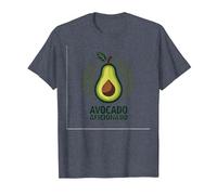 Avocado Aficionado: Trendy Food Lover T-Shirt, Men, Heather Blue, L