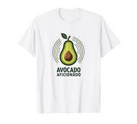Avocado Aficionado: Trendy Food Lover T-Shirt, Men, White, L