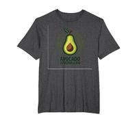 Avocado Aficionado: Trendy Food Lover T-Shirt, Men's Big and Tall, Dark Heather Grey, 4X Tall