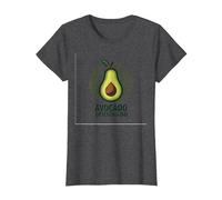 Avocado Aficionado: Trendy Food Lover T-Shirt, Women, Dark Heather Grey, L
