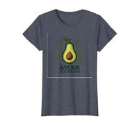 Avocado Aficionado: Trendy Food Lover T-Shirt, Women, Heather Blue, L