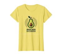 Avocado Aficionado: Trendy Food Lover T-Shirt, Women, Lemon, L