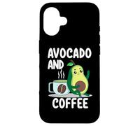 Avocado and Coffee Lover Keto Vegan Vegetarian Avocado Case for iPhone 16