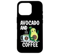 Avocado and Coffee Lover Keto Vegan Vegetarian Avocado Case for iPhone 16 Pro