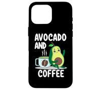 Avocado and Coffee Lover Keto Vegan Vegetarian Avocado Case for iPhone 16 Pro Max
