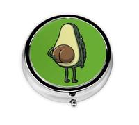 Avocado Butt Bone!Meta Pill Box 3 Compartment Medicine Case,Portable Organizer