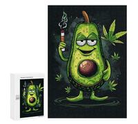 Avocado Cannabis, 300 PCS Decorative Wooden Puzzle, for Quiet Evenings And Focused Play