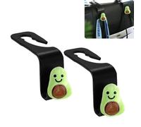 Avocado Car Seat Headrest Hook 2 Pack Car Purse Hook Cars Seat Hooks for Headrest Universal for Handbag Bags Drink Grocery Coat Universal Vehicle,Cars Accessories Avocado Gifts for Women Men