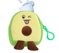 Avocado Cartoon Coin Purse,Avocado Coin Pouch - Small Wallet Coin Pouch Plush Cartoon Fruit - Small Soft Plush Coin Bag,Trendy Avocado Plush Pendant for Card Storage, yellow, se beskrivning, Unisex