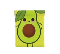 Avocado Cartoon, Squeeze Top Wallet Women Storage Bag Small Coin Purse Change Pouch