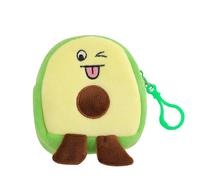 Avocado Coin Pouch Small Soft Plush Coin Purse, Avocado Plush Bag Pendant