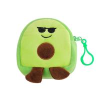 Avocado Coin Pouch Small Soft Plush Coin Purse, Avocado Plush Bag Pendant