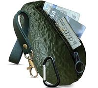 Avocado Coin Purse For Women / Vegan Gifts Keychain / Novelty Purse Pouch Wristlet Wallets, Dark Green, Wallet Wristlet Coin Purse