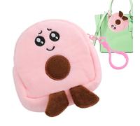 Avocado Coin Purse | Small Wallet Coin Pouch Plush Cartoon Fruit - Fashionable Avocado Plush Pendant, Small Soft Coin Purse for Headset, Lipstick, Cards, bright pink, 説明を参照してください