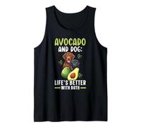 Avocado Dog Owner Fruit Guac Puppy Guacamole Lover Tank Top