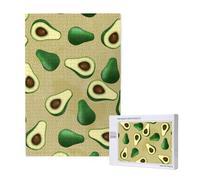 Avocado Dot Brown,1000 Pieces Wooden Jigsaw Family Game Jigsaw Puzzles for Adults Teens