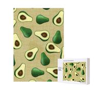Avocado Dot Brown,300 Pieces Wooden Jigsaw Family Game Jigsaw Puzzles for Adults Teens