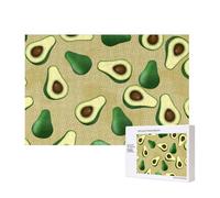 Avocado Dot Brown,300 Pieces Wooden Jigsaw Family Game Jigsaw Puzzles for Adults Teens Home Decor