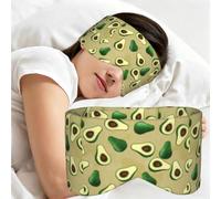Avocado Dot Brown, Sleep Mask for Home Travel, Full Eye Covers Light Blocking Eye Mask Sleep Eye and Ear Muffs
