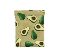 Avocado Dot Brown, Squeeze Top Wallet Women Storage Bag Small Coin Purse Change Pouch