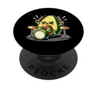 Avocado Drumming Fun For Drums Lovers PopSockets Adhesive PopGrip