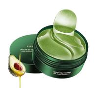 Avocado Eye Mask, Eye Patches, Smooth Eye Mask Rich in Avocado,Under Eye Gel Patches for Puffy Eyes Dark Circles Eye Bags,Anti Wrinkle,Hyaluronic Acid Collagen Eye Gel Pads for All Skin Types (60PCS)