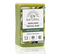 Avocado Face Bar, Real Goat Milk Face Soap Bar, Nourishment, Gently Exfoliating Face Wash - Organic Soap - 1 (3 oz) Avocado Goat Milk Soap Bar