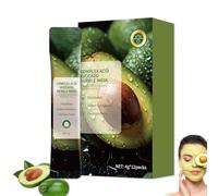 Avocado Face Mask, 2025 New Acid Avocado Cleansing Facial Bubble Mask, avocado Bubble Mask, Deep Cleaning Essence Mud Mask, Daily Hydrating Facial Care & Skin Blackhead Mud