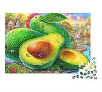 Avocado Fantasy 1000 Piece Jigsaw Puzzles for Adults Colourful,Avocado Scene Fun Challenging & Brainteasing 1000 Pc Adults Jigsaw Puzzle 100% Recvcled Cardboard52x38cm/1000pcs