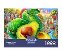 Avocado Fantasy Fun And Challenging 1000 Piece Puzzle for Adults & Kids | Detailed - Avocados (vibrant) Great Gift Idea Decompression52x38cm/1000pcs