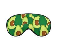 Avocado Food Sleeping Eye Mask Eye Shade with Adjustable Strap Blindfold for Airplane Travel