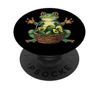 Avocado Frog Avocado Fruit Wildlife Artwork Toad Lover PopSockets Adhesive PopGrip