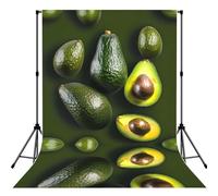 Avocado Fruit Anti-Wrinkle Photography Background Backdrop For Portrait, Party Decoration, Video Recording & Events - 5x7ft
