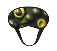 Avocado Fruit Pattern Print Adults Kids Eye Mask for Travel Face Cover Home Hotel Airplane Camping Sleep Aid