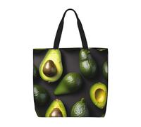 Avocado Fruit Pattern Print Tote Bag For Womenshoulder Reusable Shopping Casual Travel Summer Beach Bags