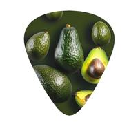 Avocado Fruit Print 12 Pcs Guitar Picks Fit Lovers 3 Different Thickness 0.46 0.71 0.96mm