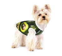 Avocado Fruit print Tshirts for Small Dogs Dog's Fashion Shirt Breathable Sleeveless Shirts for Small Dogs