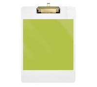 Avocado Green Clipboard Cute Clip Board Letter Size Clipboards with Low Profile Metal Clip for Teacher Student Lawyer Nurse, 12.5" x 9", Gold Clip 12.5 x 9 Inches