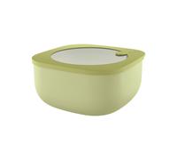 Avocado green SHALLOW CONTAINER 'STORE&MORE BIO' "FOOD STORAGE" - SQUARE L