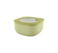 Avocado green SHALLOW CONTAINER 'STORE&MORE BIO' "FOOD STORAGE" - SQUARE M