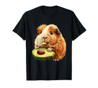 Avocado Guinea Pig Wildlife Nature Artwork Animal Print T-Shirt