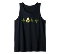 Avocado Heartbeat Nutrition Food World Vegan Day Plant Based Tank Top