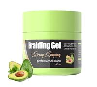 Avocado Hold Braiding Gel for Twists, Locs, Cornrows - Tames Frizz, High Shine, No Flake, Instant Edge Control, Twisting, Retwisting, Strengthens, Frizz Control, Moisturising, Nourishing High Shine