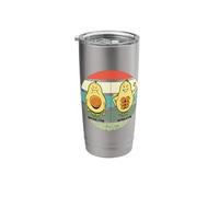 Avocado in Gym Cool Check Out My Six Pack Avocado Funny Body Stainless Steel Insulated Tumbler