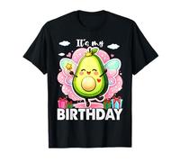 Avocado-Kids Toddler Girls Funny Cute It’s My Birthday T-Shirt
