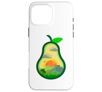 Avocado Line Art Minimalist Mexico Tropical Vacations Vibe Case for iPhone 16 Pro Max
